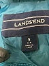 Lands' End 100% Polyester Argyle Teal Jacket Size S - photo 6