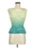 West Loop 100% Polyester Green Sleeveless Top One size - photo 1