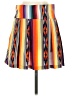 Parker 100% Silk Stripes Orange Silk Skirt Size S - photo 2