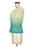 West Loop 100% Polyester Green Sleeveless Top One size - photo 5