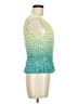 West Loop 100% Polyester Green Sleeveless Top One size - photo 4