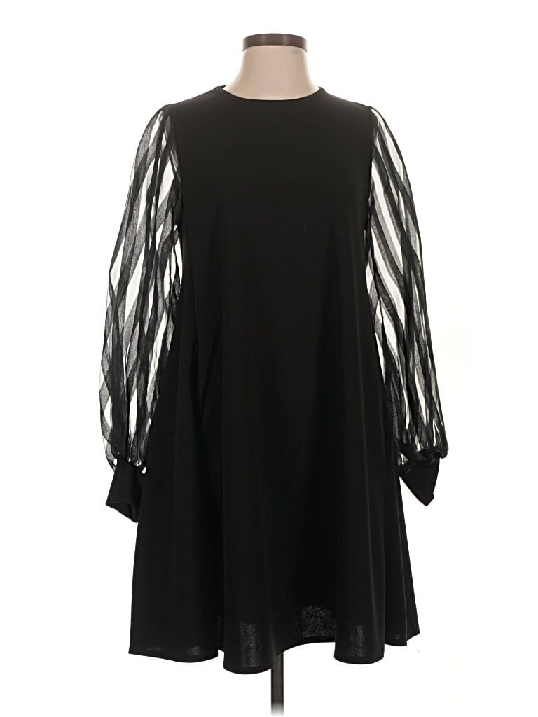 Pre-owned Assorted Brands Casual Dress In Black