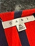 CAbi 100% Cotton Stripes Red Blazer Size XL - photo 6