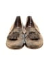Stuart Weitzman Tweed Gray Gold Flats Size 10 - photo 2