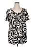 Style&Co Black Short Sleeve Blouse Size 1X - photo 1