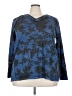 Como Blu Blue Long Sleeve Blouse Size 3X - photo 1
