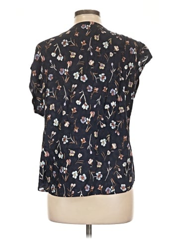 Rebecca Taylor Short Sleeve Silk Top (view 2)