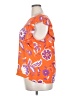 Ann Taylor 100% Polyester Orange Short Sleeve Blouse Size XXL - photo 5
