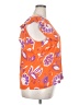 Ann Taylor 100% Polyester Orange Short Sleeve Blouse Size XXL - photo 4