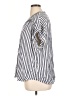 Workshop Republic Clothing 100% Rayon Stripes Silver Short Sleeve Blouse Size 1X - photo 5