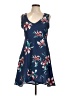 Fig Tropical Blue Casual Dress Size L - photo 1