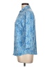 J. McLaughlin Paisley Blue 3/4 Sleeve Blouse Size L - photo 5