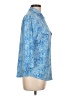 J. McLaughlin Paisley Blue 3/4 Sleeve Blouse Size L - photo 4