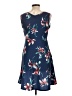 Fig Tropical Blue Casual Dress Size L - photo 2