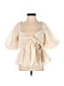 Assorted Brands 100% Polyester Ivory 3/4 Sleeve Blouse Size XXS (estimated) - photo 1