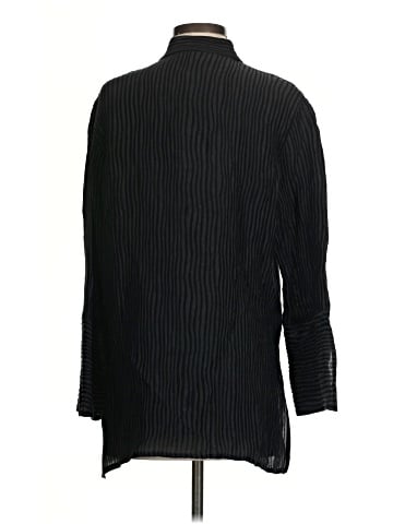 Caroline Rose Long Sleeve Silk Top (view 2)