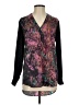 Three Eighty Two 100% Polyester Black Long Sleeve Blouse Size S - photo 1