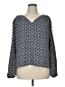 Ann Taylor LOFT 100% Polyester Blue 3/4 Sleeve Blouse Size XL - photo 1