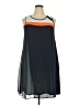 6th & LN 100% Polyester Color Block Blue Cocktail Dress Size 18 - photo 1