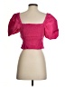 Ann Taylor LOFT 100% Polyester Pink Short Sleeve Blouse Size 0 - photo 2