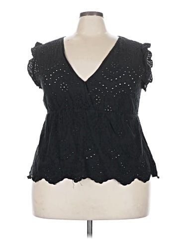 Shein Curve Short Sleeve Blouse (view 1)