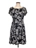 Connected Apparel Paisley Gray Casual Dress Size 10 - photo 1