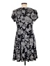 Connected Apparel Paisley Gray Casual Dress Size 10 - photo 2