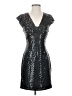 Aqua 100% Polyester Metallic Silver Cocktail Dress Size S - photo 1