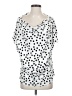 Renee C. Polka Dots White Short Sleeve T-Shirt Size 3X - photo 1