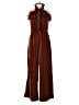 Ivy City Co. 100% Polyester Solid Brown Jumpsuit Size XS - photo 1