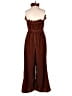 Ivy City Co. 100% Polyester Solid Brown Jumpsuit Size XS - photo 2