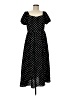 o.p.t 100% Polyester Polka Dots Black Casual Dress Size M - photo 1
