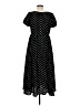 o.p.t 100% Polyester Polka Dots Black Casual Dress Size M - photo 2