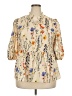 Unbranded 100% Polyester Ivory 3/4 Sleeve Blouse Size XXL - photo 1