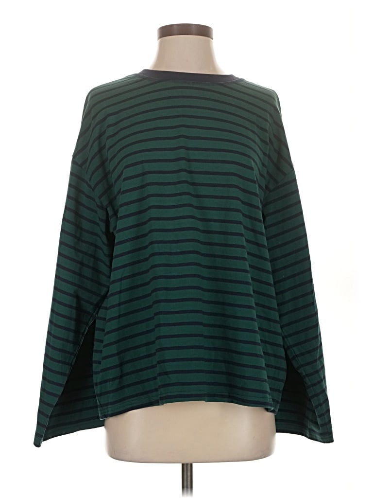 Pre-owned Pretty Garbage Long Sleeve T-shirt In Green