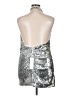 Ronny Kobo 100% Polyester Metallic Silver Cocktail Dress Size XL - photo 2