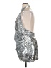 Ronny Kobo 100% Polyester Metallic Silver Cocktail Dress Size XL - photo 5