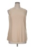 Sampeel Tan Sleeveless Blouse Size XL - photo 1