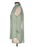 H&M 100% Polyester Green Sleeveless Blouse Size 6 - photo 5