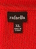 Rafaella 100% Cotton Red Cardigan Size XL - photo 7