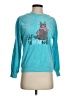 Assorted Brands 100% Polyester Teal Sweatshirt Size S - photo 1