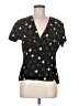 DKNY 100% Rayon Black Short Sleeve Blouse Size 8 - photo 1