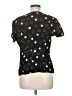 DKNY 100% Rayon Black Short Sleeve Blouse Size 8 - photo 2