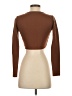 Sun-deh Brown Long Sleeve Top Size S - photo 2