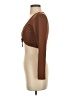 Sun-deh Brown Long Sleeve Top Size S - photo 5