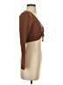 Sun-deh Brown Long Sleeve Top Size S - photo 4