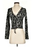 Topshop Black Long Sleeve Top Size 4 - photo 1