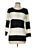 Hot Kiss Stripes Black Pullover Sweater Size L - photo 1