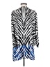 Black Label by Chico's 100% Polyester Blue 3/4 Sleeve Blouse Size 2 - photo 2