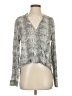 Splendid 100% Rayon Gray Long Sleeve Blouse Size S - photo 1